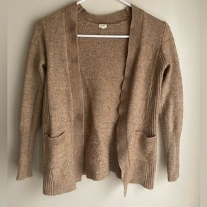 J Crew Soft Beige Cardigan